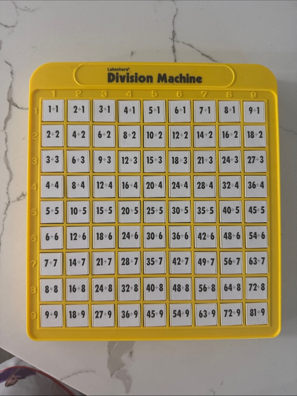 Lakeshore Division Machine - Yellow Kids Learning Toy
